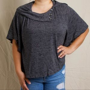AB Studio L grey poncho